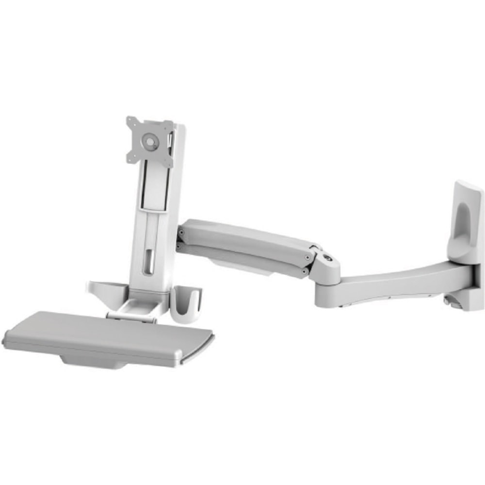 Amer AMR1AWSL - Mounting kit (wall mount, sit-stand arm) - for LCD display / PC equipment - plastic, aluminum, steel - screen size: up to 24in