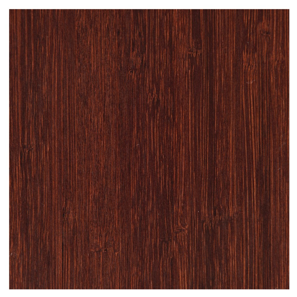 Anji Mountain Bamboo Tri-Fold Plush Chair Mat, 47in x 51in, 1/2in Thick, Dark Cherry