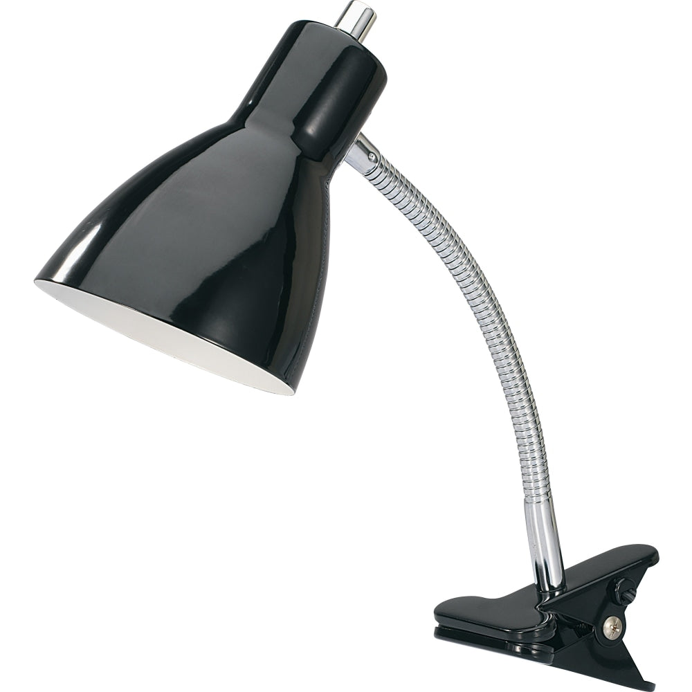 Lorell LED Clip-on Desk Lamp, Black