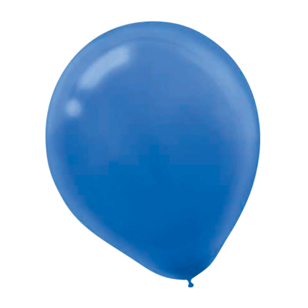 Amscan Latex Balloons, 12in, Royal Blue, 72 Balloons Per Pack, Set Of 2 Packs