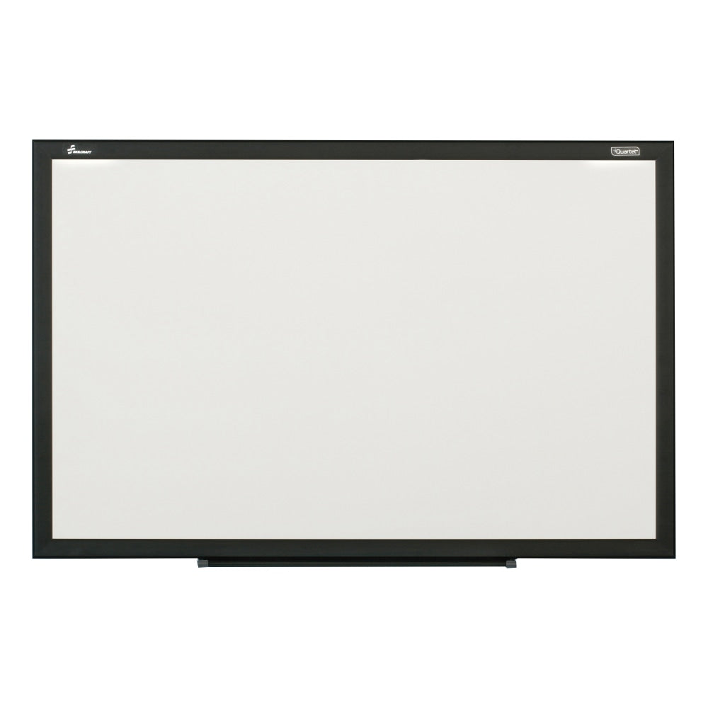 SKILCRAFT Magnetic Dry-Erase Whiteboard, 24in x 36in, Aluminum Frame With Black Finish (AbilityOne 7110 01 651 1290)