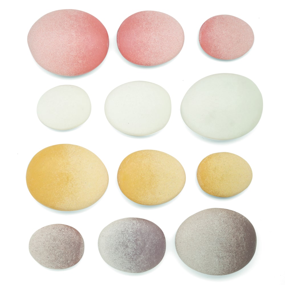 Yellow Door Natural Sorting Stones, Pack Of 12 Stones