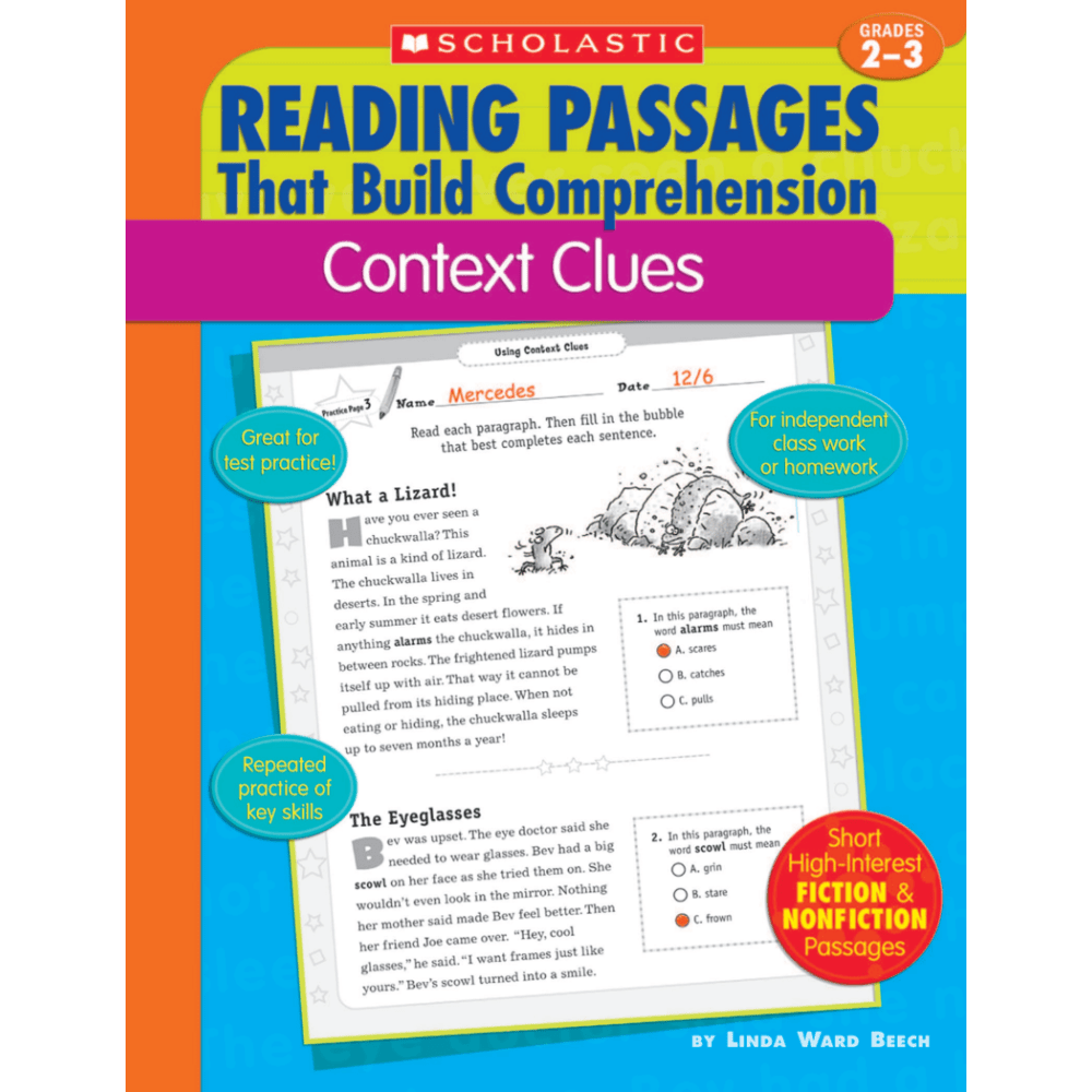 Scholastic Comprehension - Context Clues - Grades 2-3