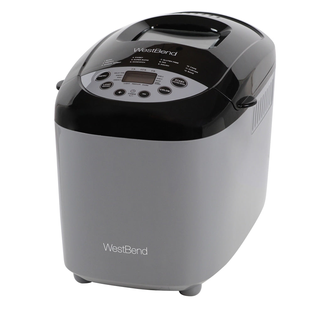 West Bend Hi-Rise Digital Bread Maker, Gray