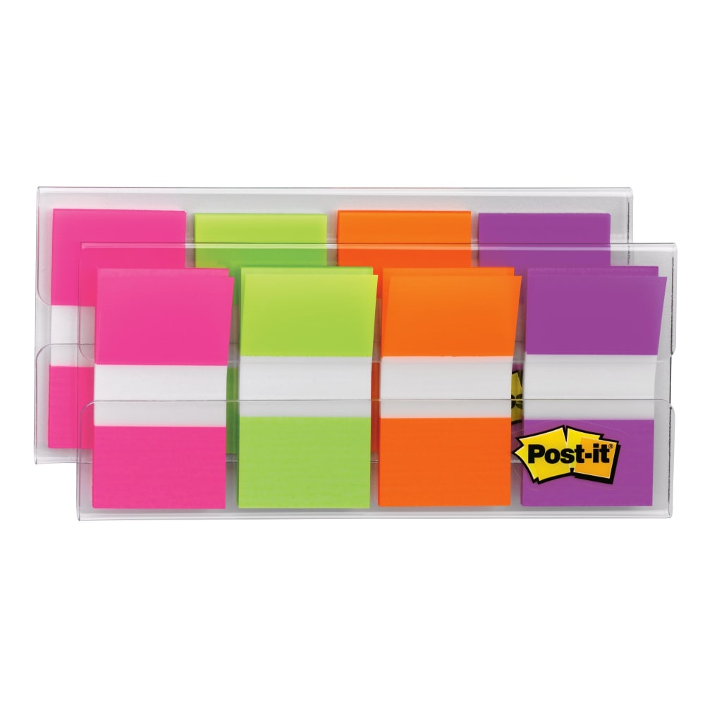 Post-it Flags, 1in x 1 -11/16in, Assorted Colors, 20 Flags Per Pad, Pack Of 8 Pads