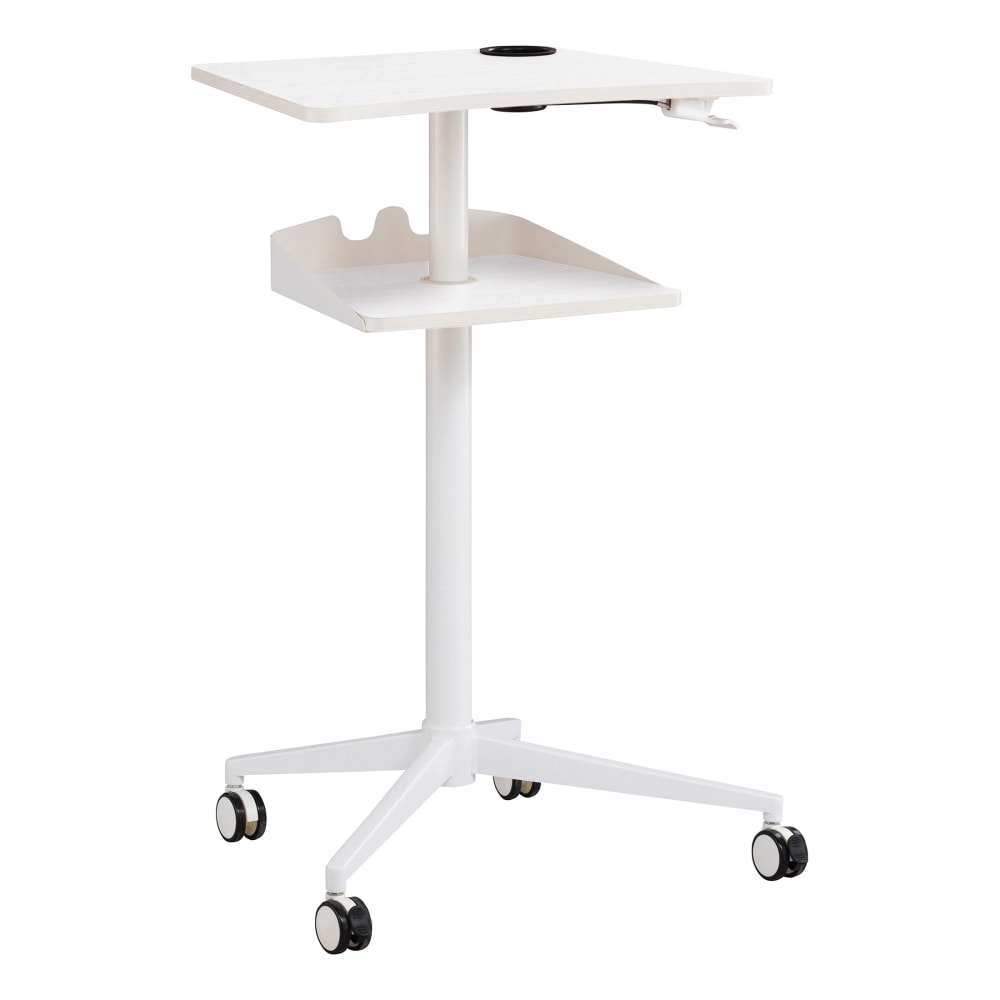 Safco Vum Mobile Workstation, 48-1/4inH x 30-3/4inW x 22-7/8inD, White