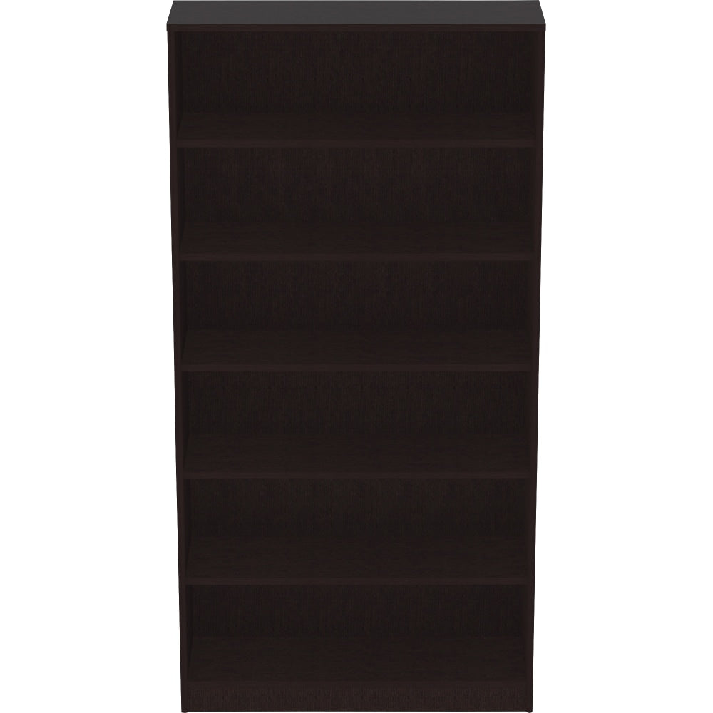 Lorell Essentials 36inH 6-Shelf Bookcase, Espresso