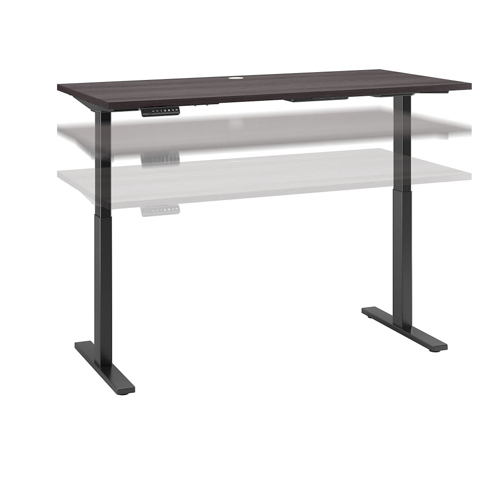 Bush Business Furniture Move 60 Series Electric 60inW x 30inD Height Adjustable Standing Desk, Storm Gray/Black Base, Standard Delivery