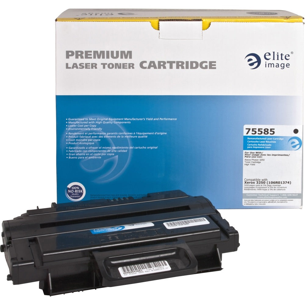 Elite Image Remanufactured Black Toner Cartridge Replacement For Xerox 106R01374