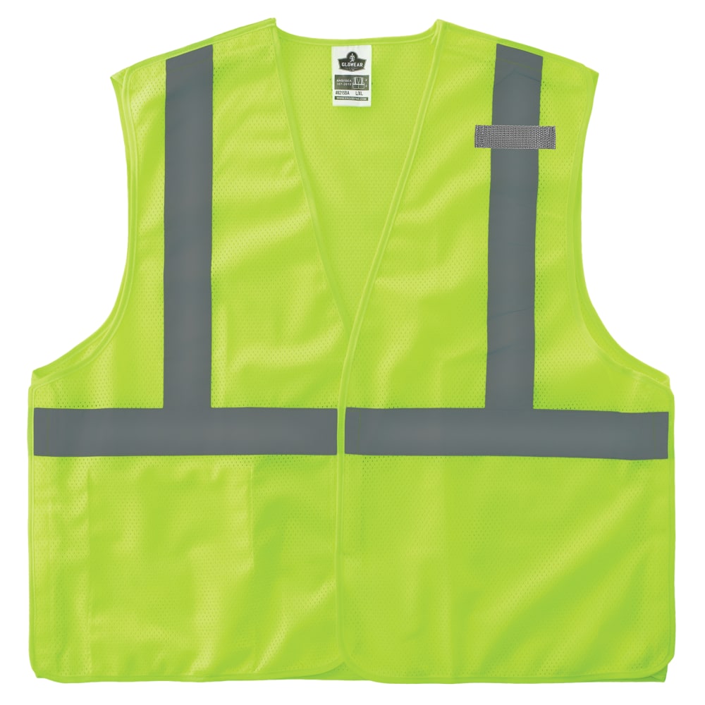 Ergodyne GloWear Breakaway Mesh Hi-Vis Type-R Class 2 Safety Vest, Small, Lime