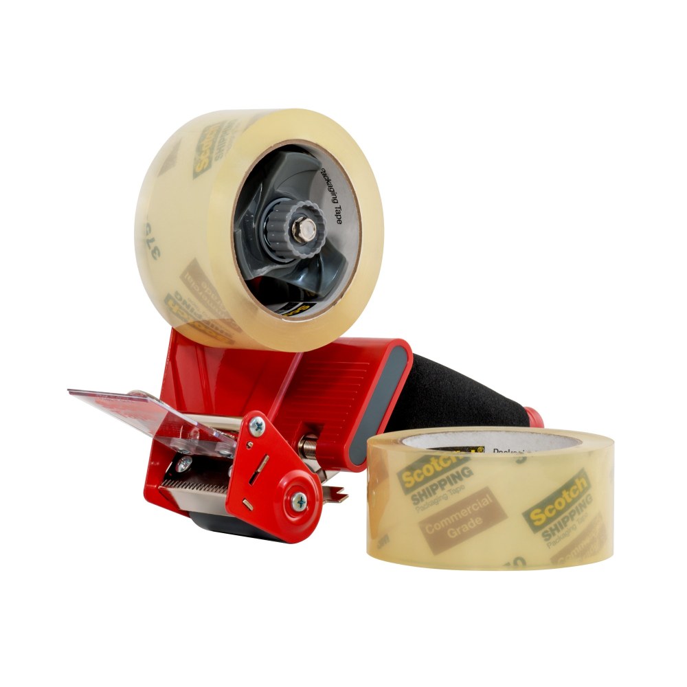 Scotch Commercial Grade Packing Tape With Dispenser, 1-7/8in x 54.6 Yd., Case Of 36 Rolls