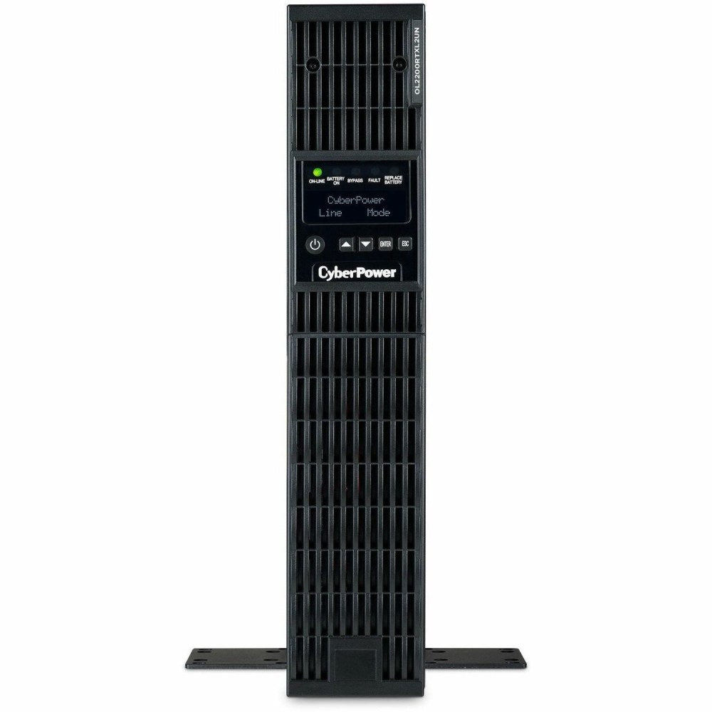 CyberPower OL2200RTXL2UN Smart App Online UPS Systems - 2200VA/1800W, 100 - 125 VAC, NEMA 5-20P, 2U, Rack / Tower, Sine Wave, 7 Outlets, LCD, PowerPanel Business, $400000 CEG, 3YR Warranty