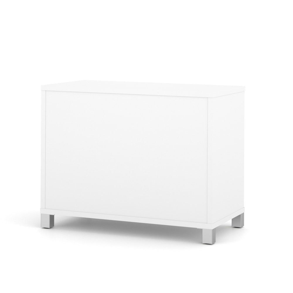 Bestar Pro-Linea 36inW Low Storage Cabinet, White