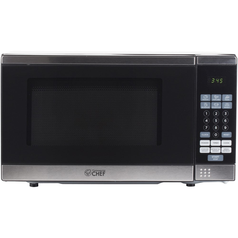 Commercial Chef Microwave Oven, 0.7 Cu. Ft., Silver