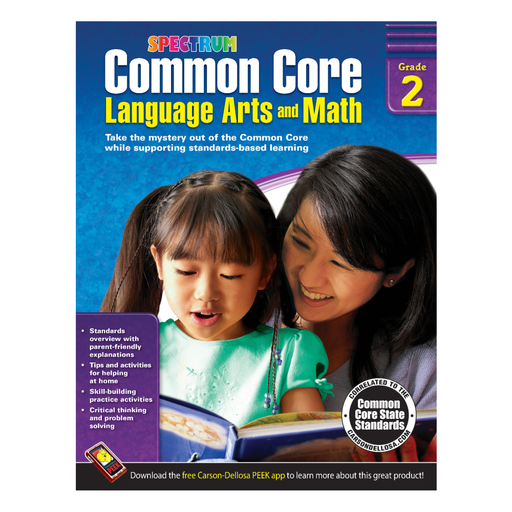 Spectrum Common Core Language Arts And Math, Grade 2