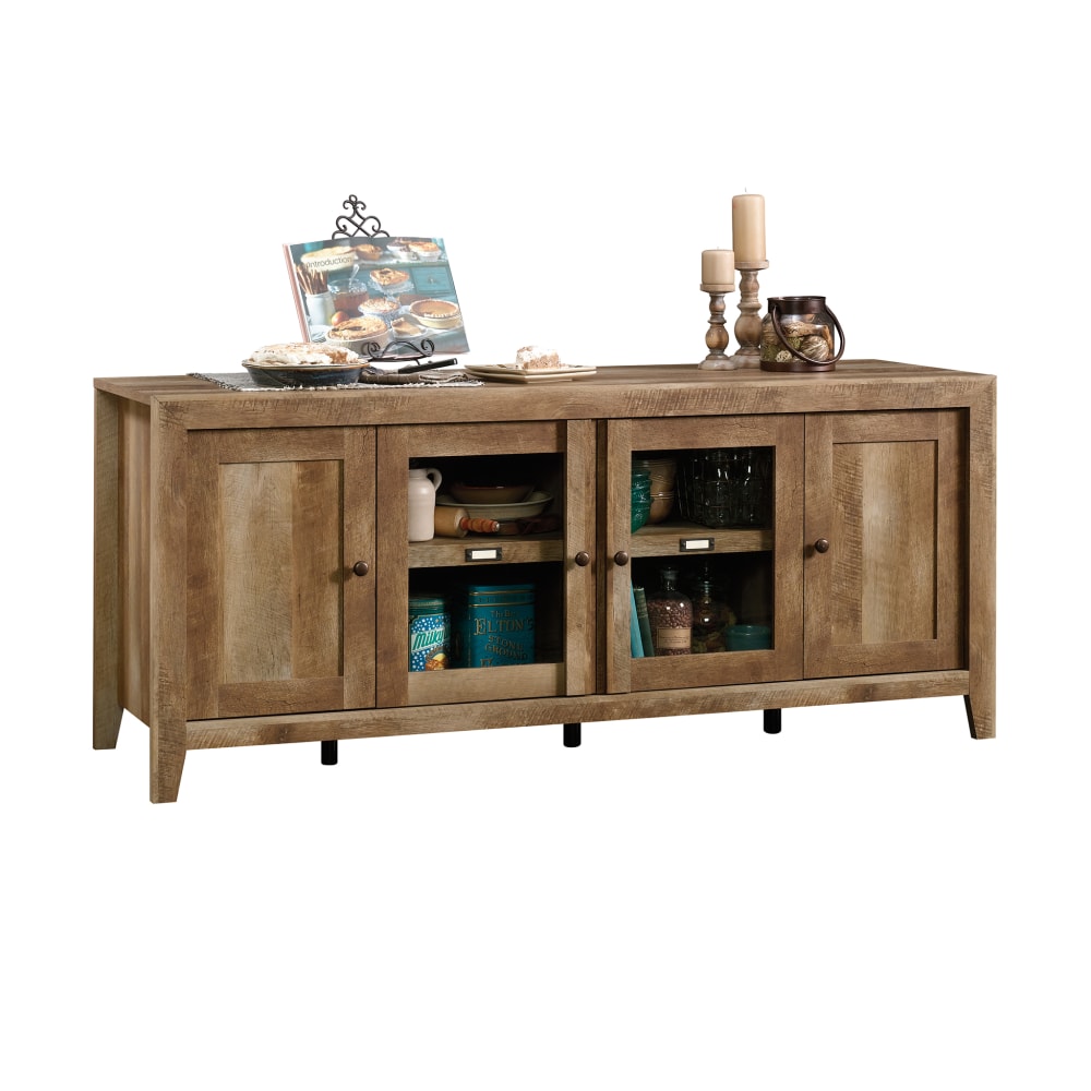 Sauder Dakota Pass Credenza, 30inH x 71-5/8inW x 21-5/8inD, Craftsman Oak