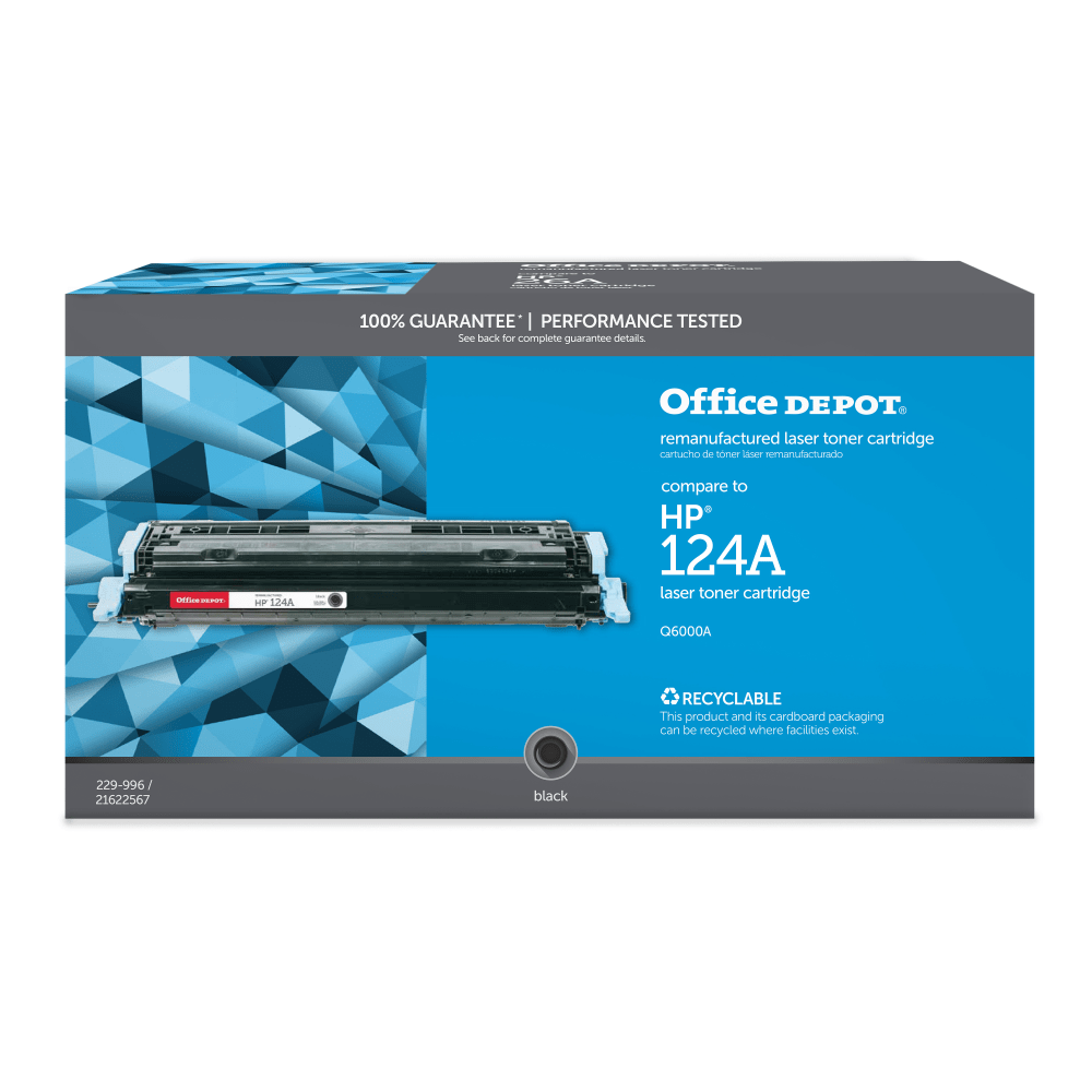 Office Depot Remanufactured Black Toner Cartridge Replacement For HP Q6000A