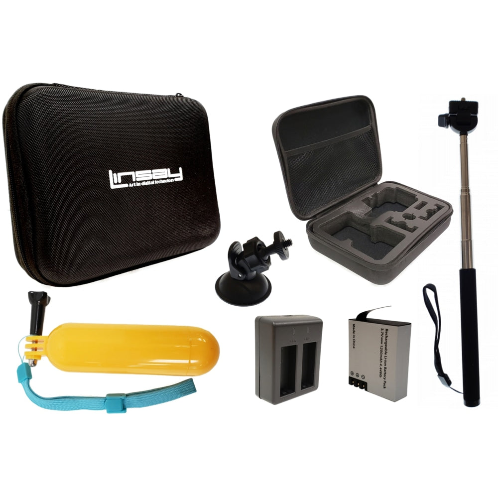 Linsay Action Camera Accessories Bundle