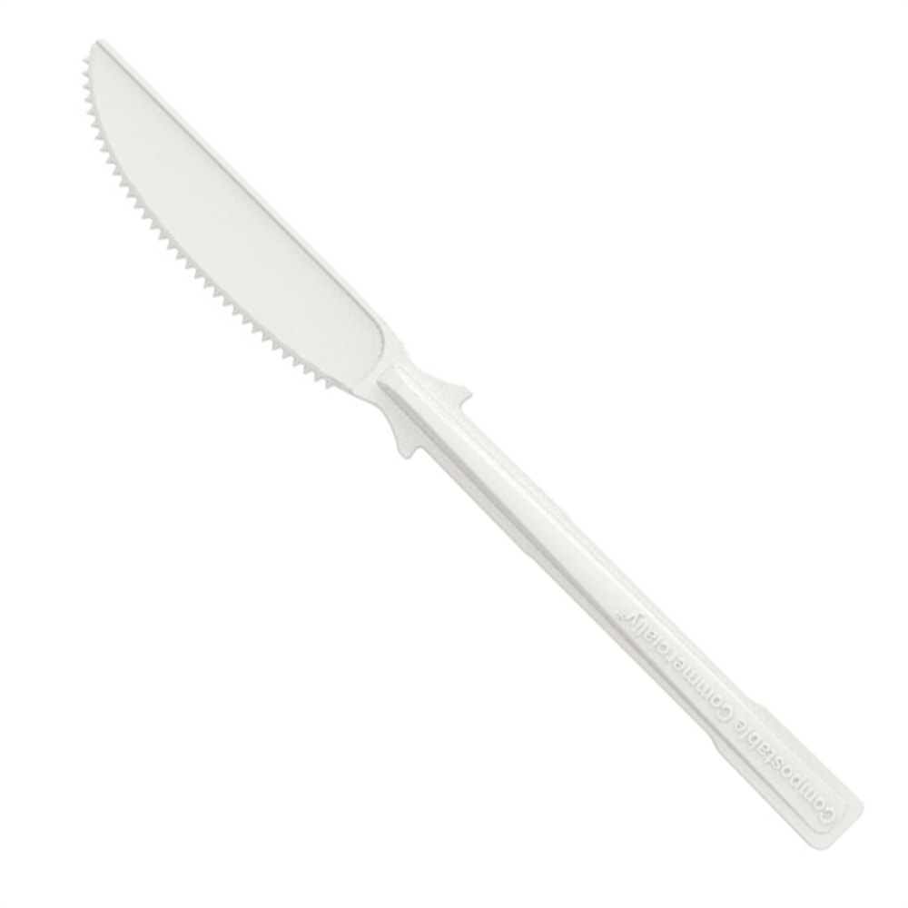 Dixie TriTower Compostable Knives, White, Box Of 40 Knives, Case Of 24 Boxes