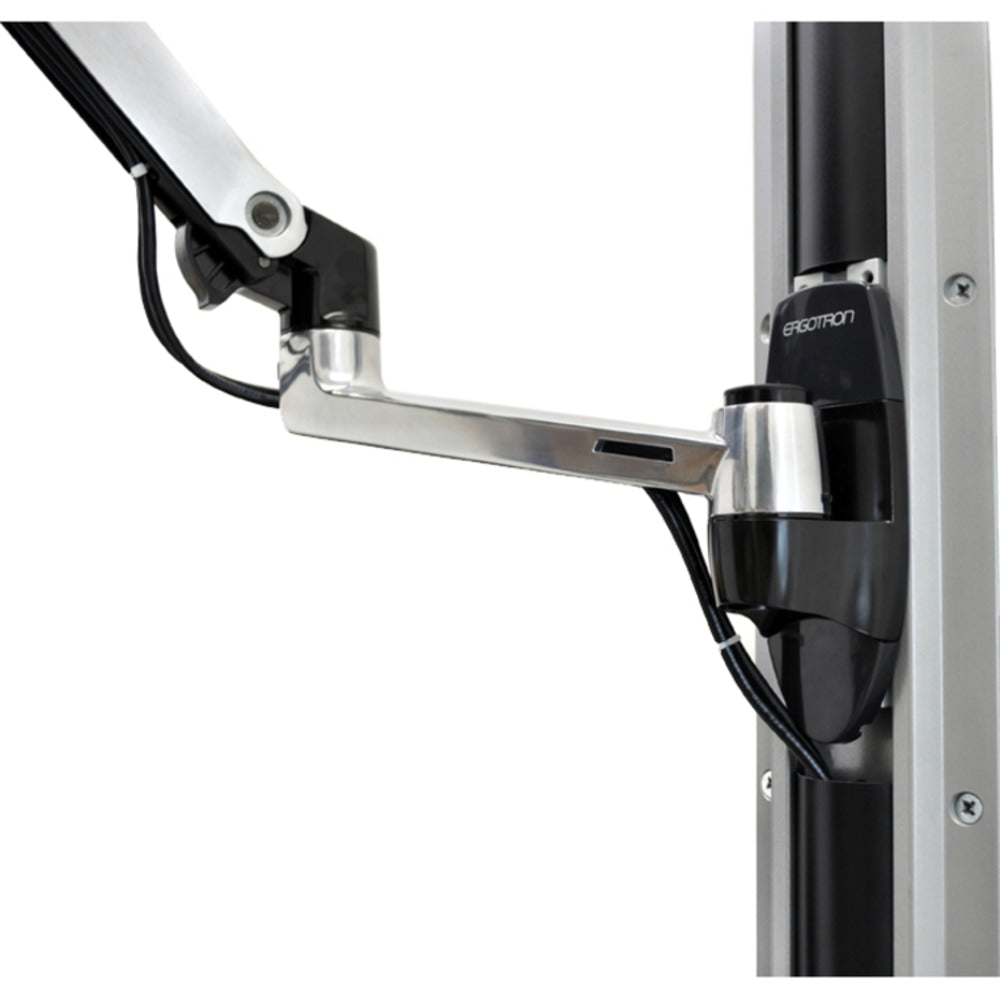 Ergotron Mounting Arm for LCD Monitor, Monitor, TV - Polished Aluminum - 34in Screen Support - 24.91 lb Load Capacity - 100 x 100, 75 x 75 - VESA Mount Compatible