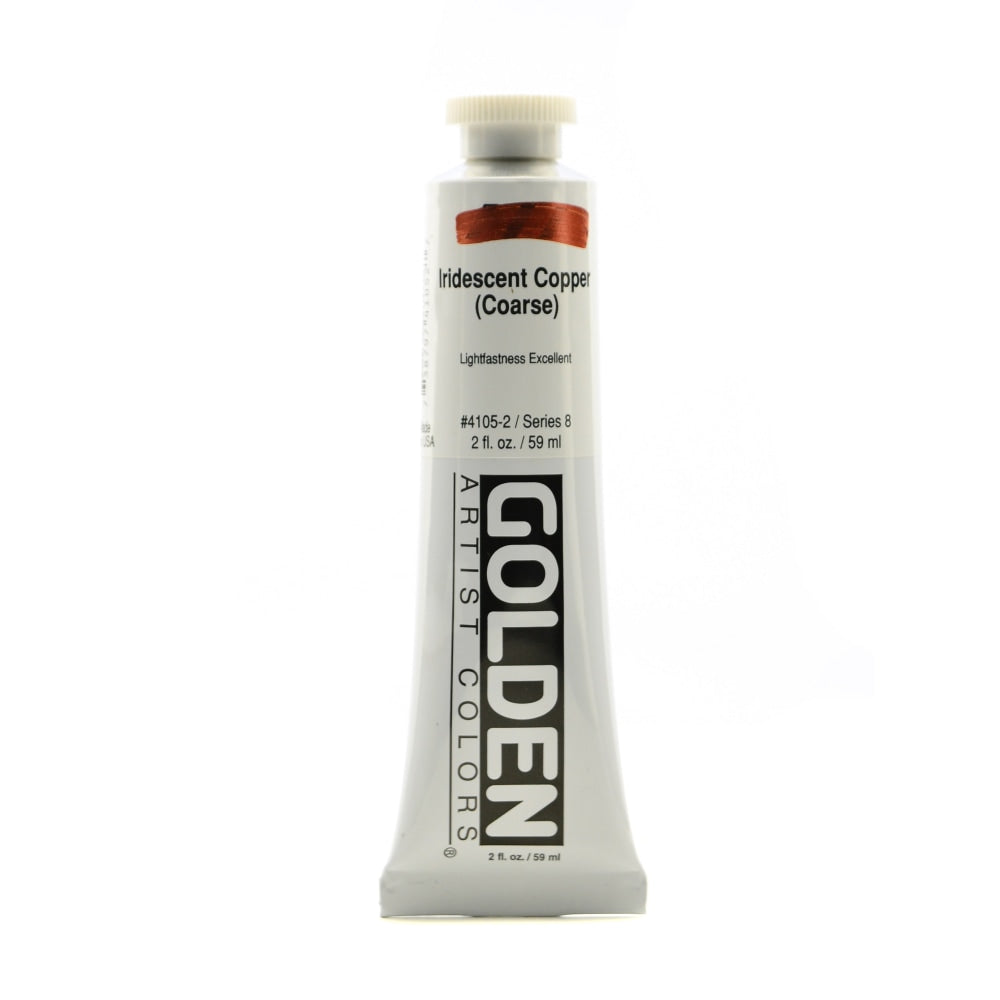 Golden Acrylic Paint, Coarse, 2 Oz, Iridescent Copper