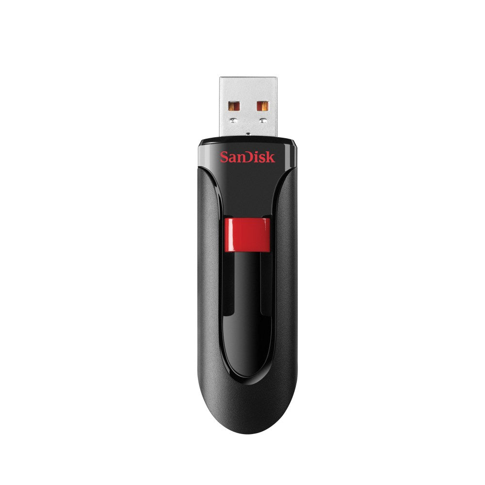 SanDisk Cruzer Glide USB 2.0 Flash Drive, 128GB, Black