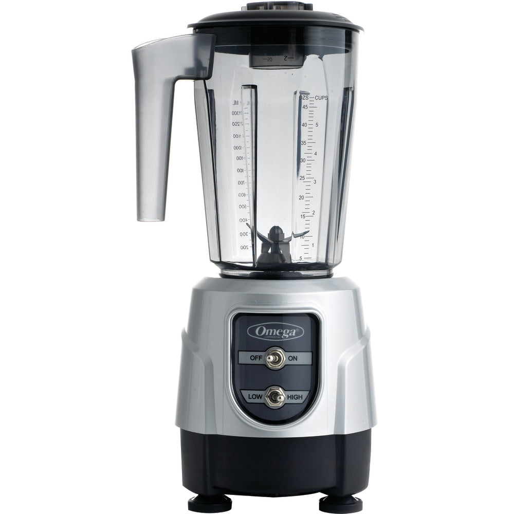 Omega BL330S 1HP High/Low Speed Blender, Silver