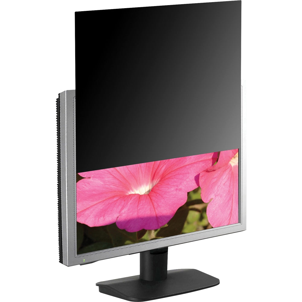 Business Source 16:9 Ratio Blackout Privacy Filter Black - For 24in Widescreen LCD Monitor - 16:9 - Black