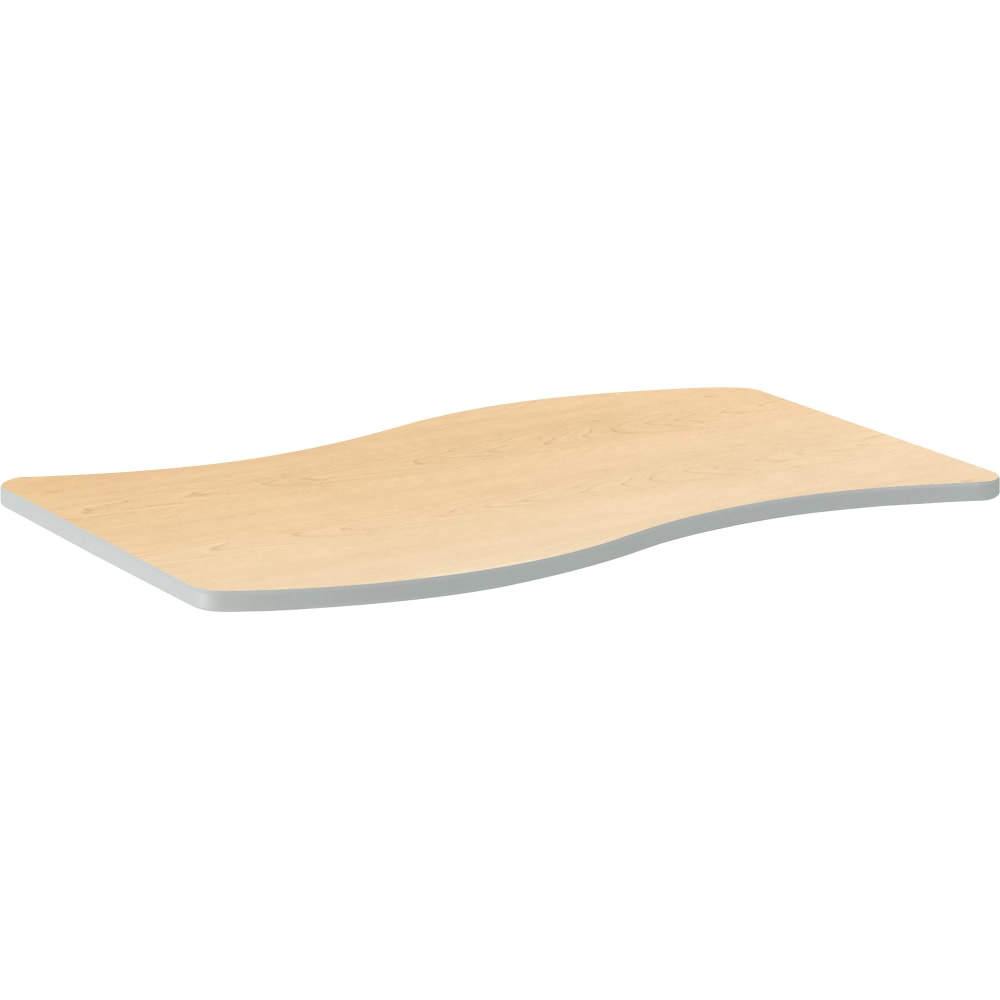 HON Build Series Ribbon-Shape Table Top, 1 1/8inH x 54inW x 30inD, Maple