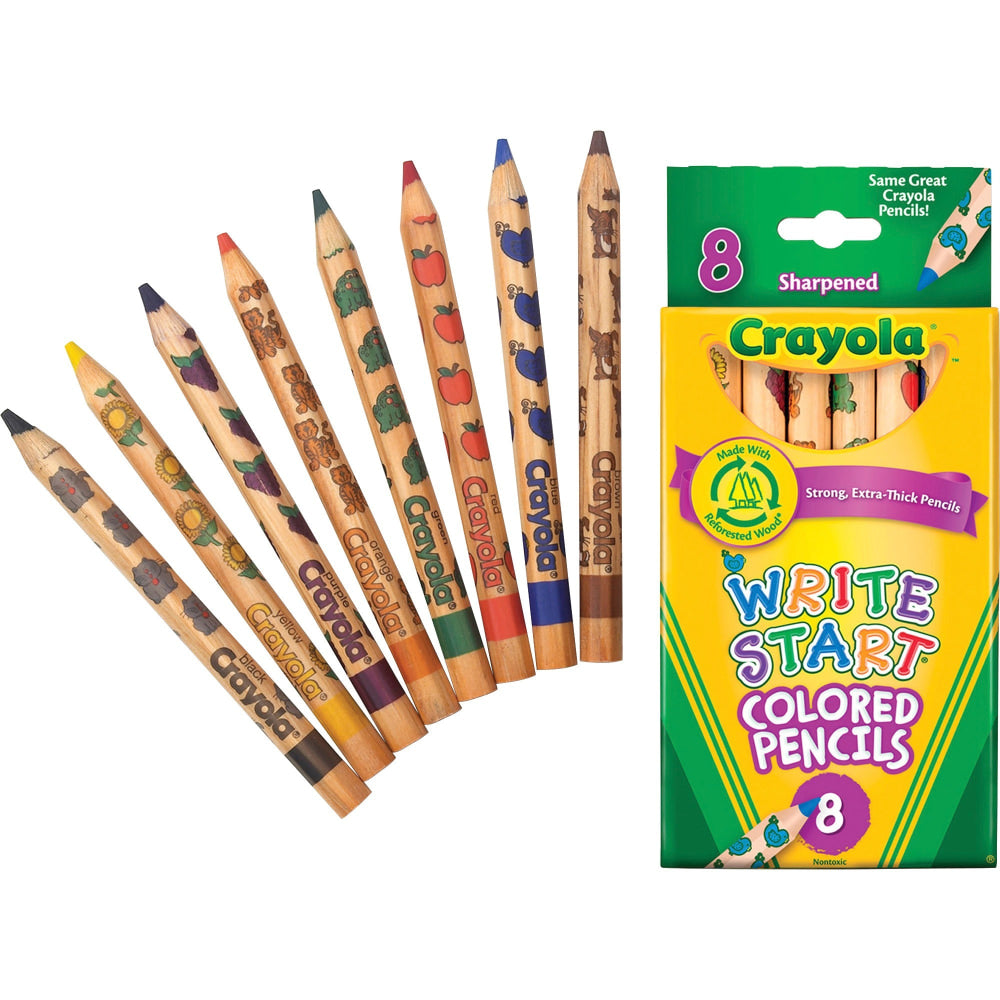 Crayola Write Start Color Pencils, Set Of 8 Colors