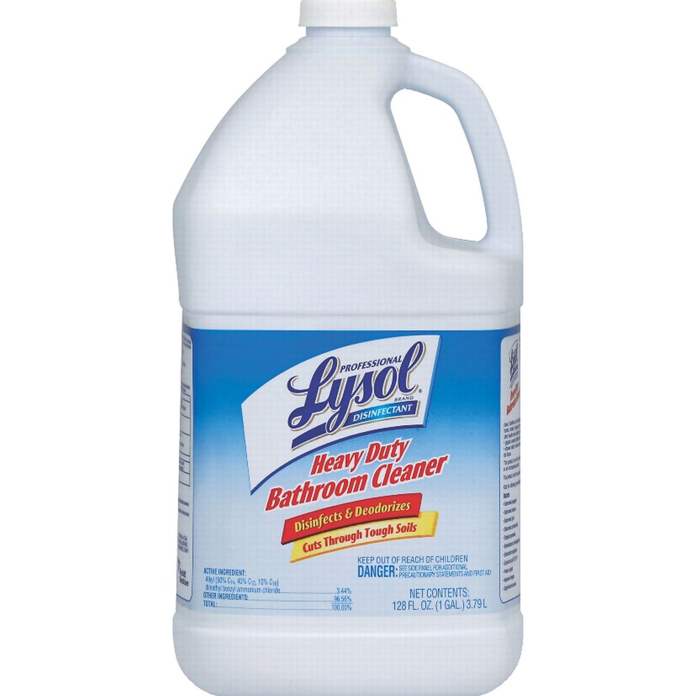 Lysol Professional Disinfectant Heavy Duty Bathroom Cleaner Concentrate, 128 Oz Bottle