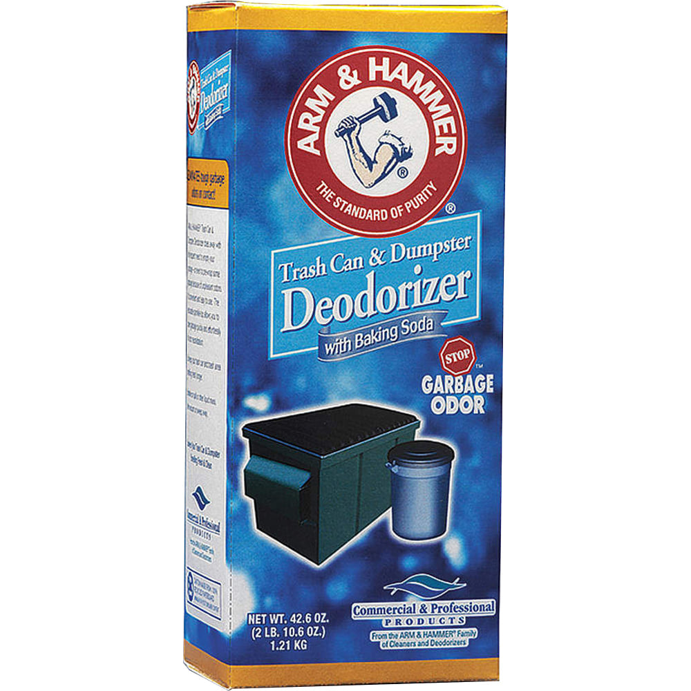 Arm & Hammer Original Trash Can And Dumpster Deodorizer, 42.6 Oz Bottle, Case Of 9