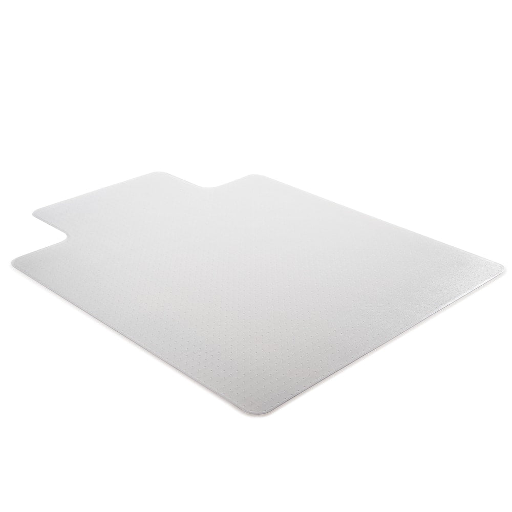 Realspace SuperMat Chair Mat, Medium Pile Carpet, 45in x 53in, w/Lip, Clear, Pack Of 25