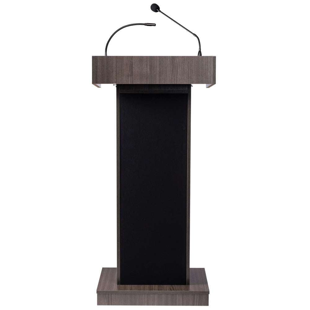 Oklahoma Sound 800X Series Orator Lectern, 46inH x 22inW x 17inD, Ribbonwood