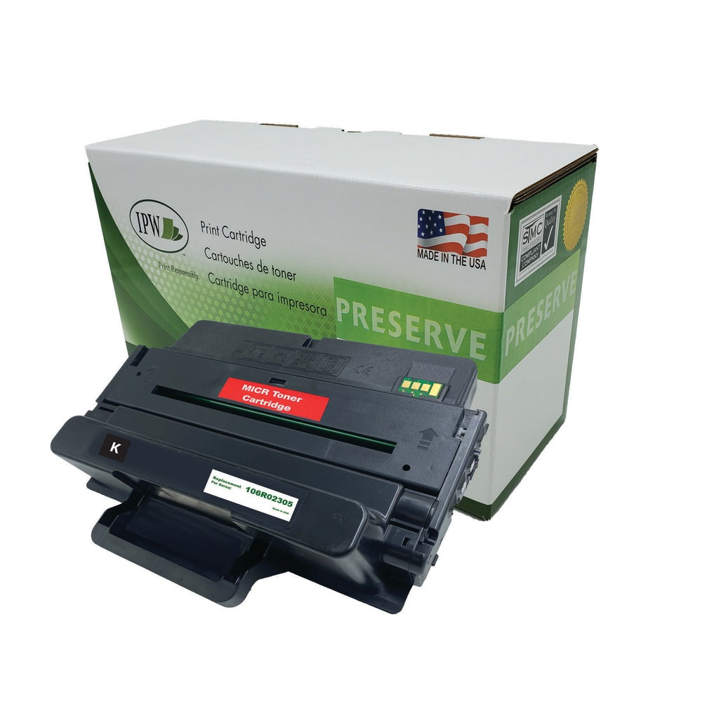 IPW Preserve Remanufactured Black Toner Cartridge Replacement For Xerox 106R02305, 106R02305-R-M-O