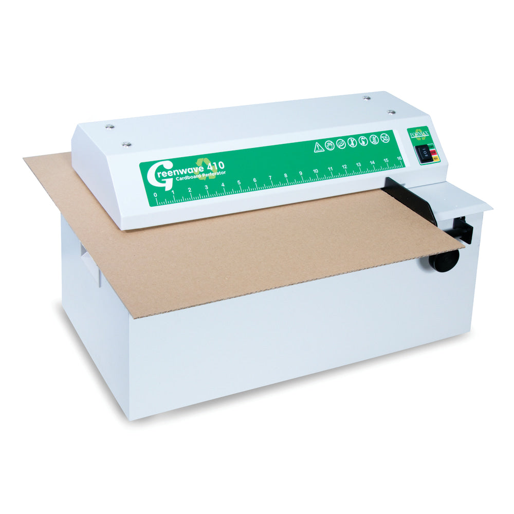 Formax Greenwave 410 Tabletop Cardboard Perforator, White