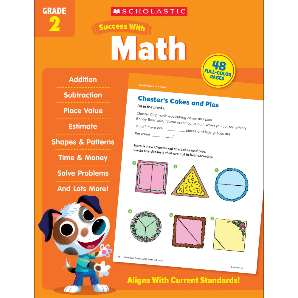 Scholastic Success With Math Workbook, Grade 2