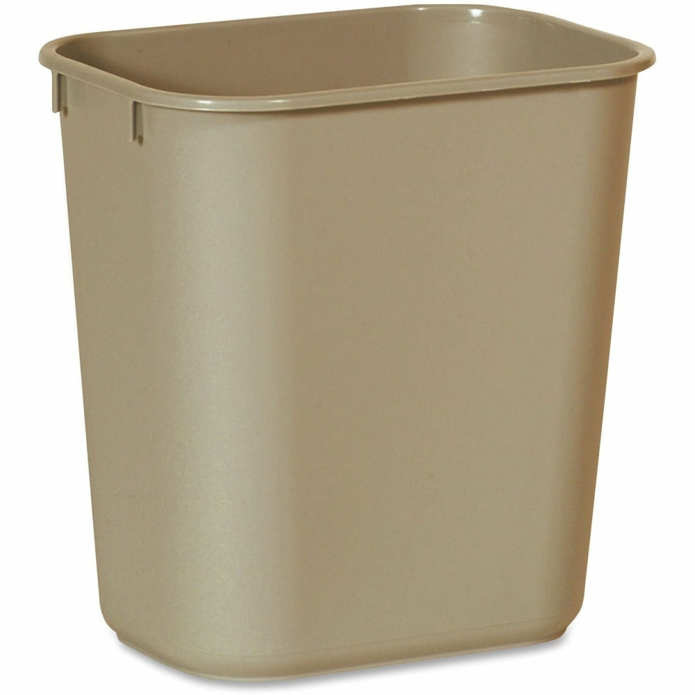 Rubbermaid Durable Polyethylene Wastebasket, 3 1/4 Gallons (12.3L), Beige