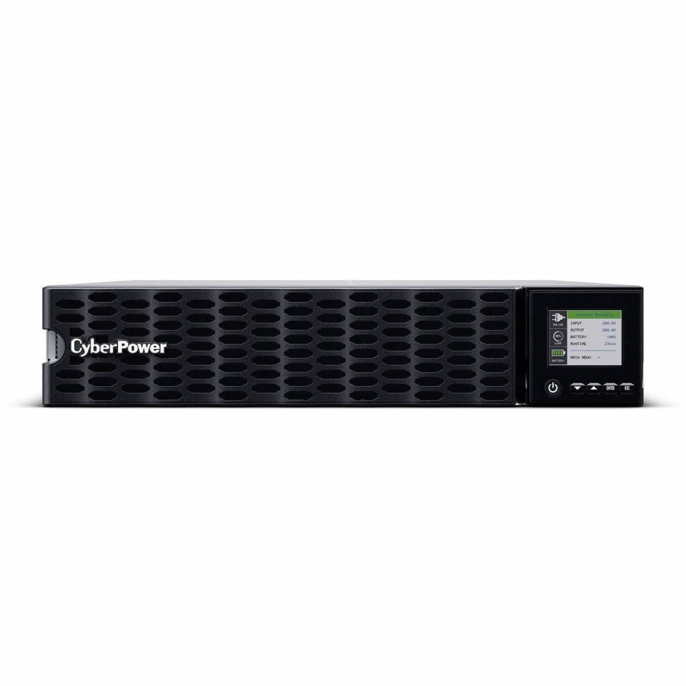 CyberPower OL5KRTHD Smart App Online UPS Systems - 5000VA/5000W, 200 - 240 VAC, Hardwire Terminal (NEMA L6-30P power cord included), 2U, Rack / Tower, Sine Wave, 4 Outlets, LCD, PowerPanel Business, $300000 CEG, 3YR Warranty