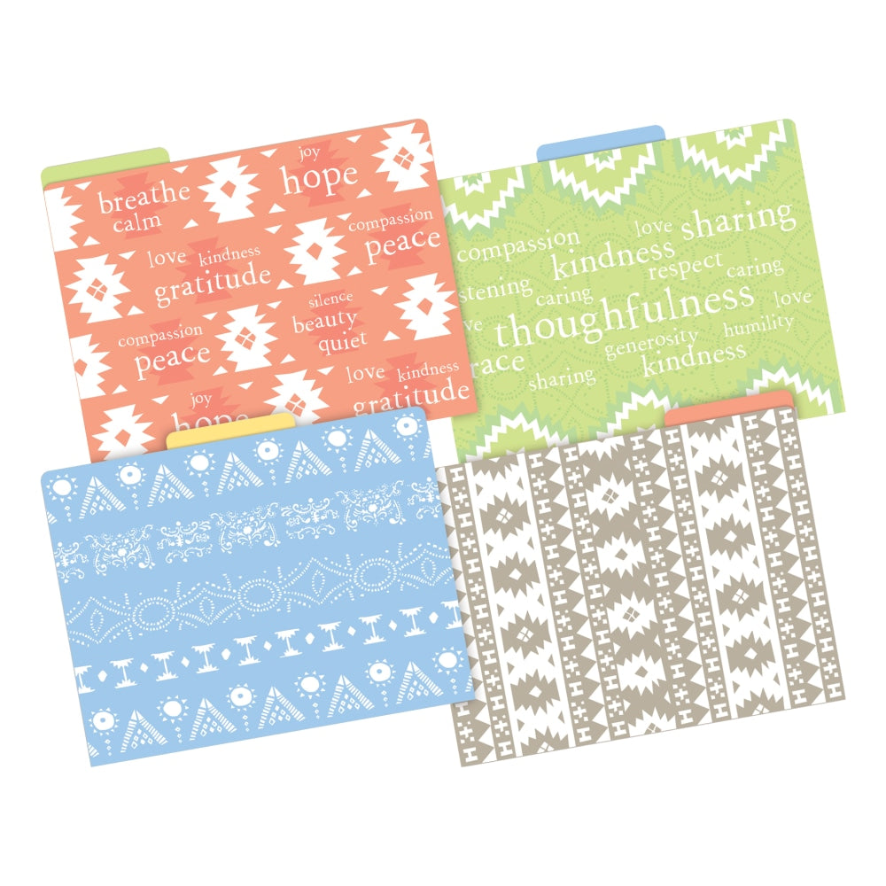 Barker Creek Tab File Folders, Letter Size, Thoughtfulness, Pack Of 36 Folders