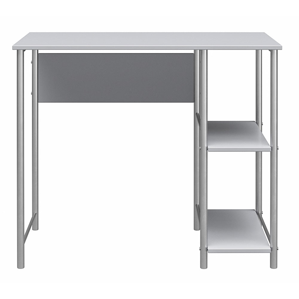 Ameriwood Home Garrett Metal 36inW Student Desk, Gray