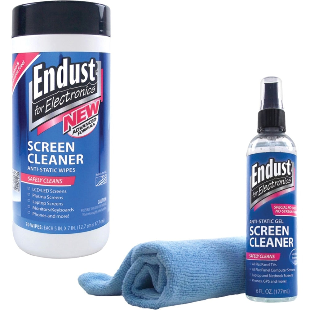 Endust LCD & Plasma Pop-Up Wipes 70ct. - For Display Screen, Digital Player, Digital Photo Frame, Digital Text Reader, Mobile Phone, Gaming Console - Soft, Non-abrasive, Alcohol-free, Ammonia-free - 70