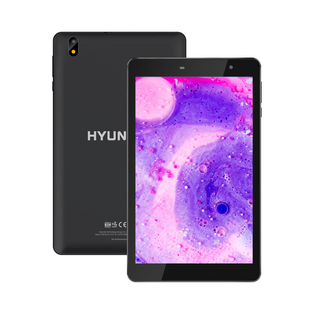 Hyundai Hytab Pro Wi-Fi Tablet, 8in Screen, 3GB Memory, 32GB, Android 11, Black