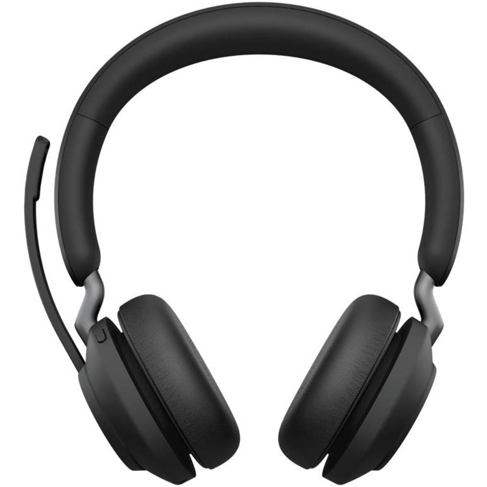 Jabra Evolve2 65 MS Stereo - Headset - on-ear - Bluetooth - wireless - USB-A - noise isolating - black - Certified for Microsoft Teams