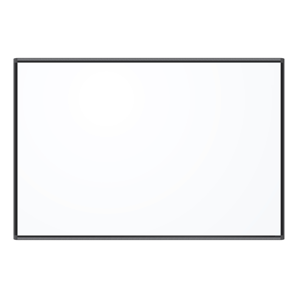 U Brands PINIT Magnetic Dry-Erase Board, 70in x 47in, White, Black Aluminum Frame