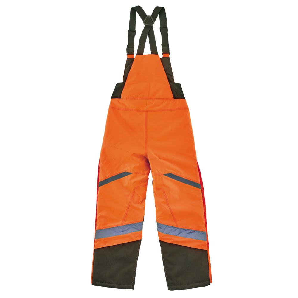 Ergodyne GloWear 8928 Class E Hi-Vis Insulated Bibs, 4XL, Orange