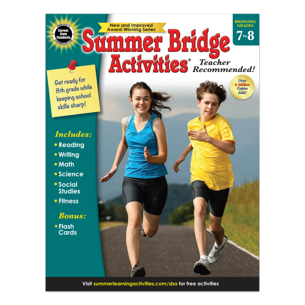 Carson-Dellosa Summer Bridge Activities Workbook, 2nd Edition, Grades 7-8