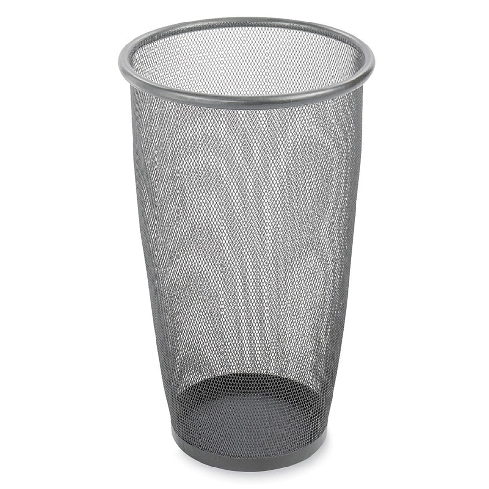 Safco Mesh Wastebasket, 9 Gallons, Black