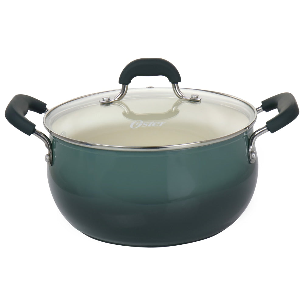 Oster Corbett 5.4 Qt Non-Stick Aluminum Dutch Oven, Blue Gray