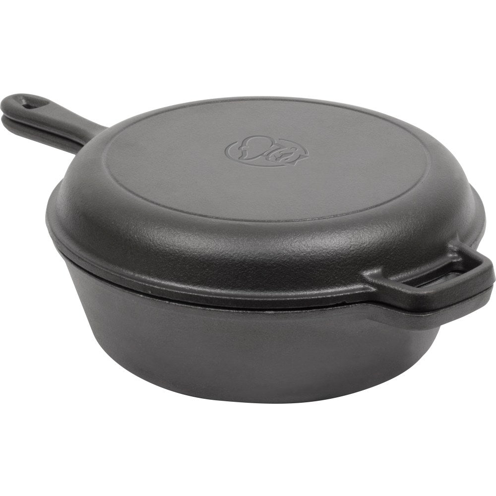 Commercial Chef 3-Quart Cast Iron Dutch Oven, Black